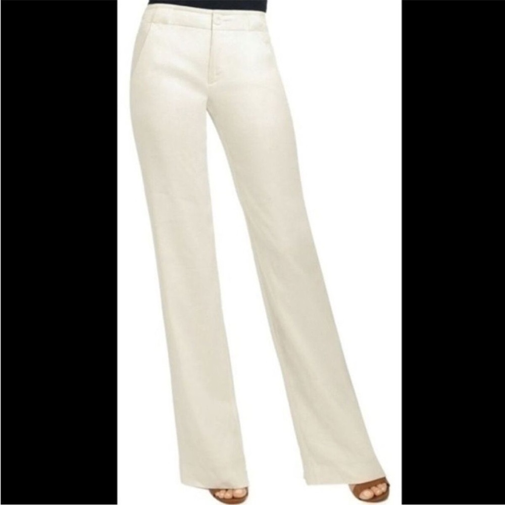 CABI- extremely flattering Everly Linen Blend Pant